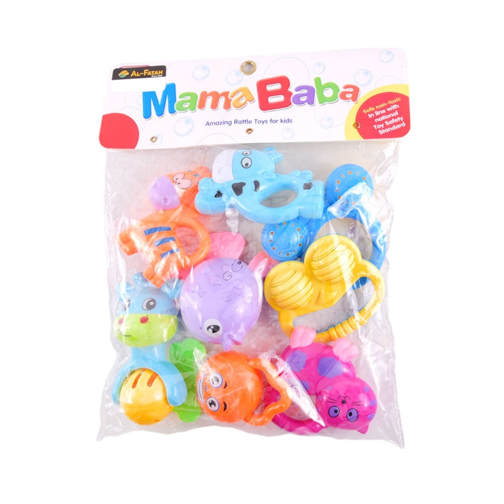 RA-01 MAMA BABA RATTLE SET 8PC (+0M) A.I