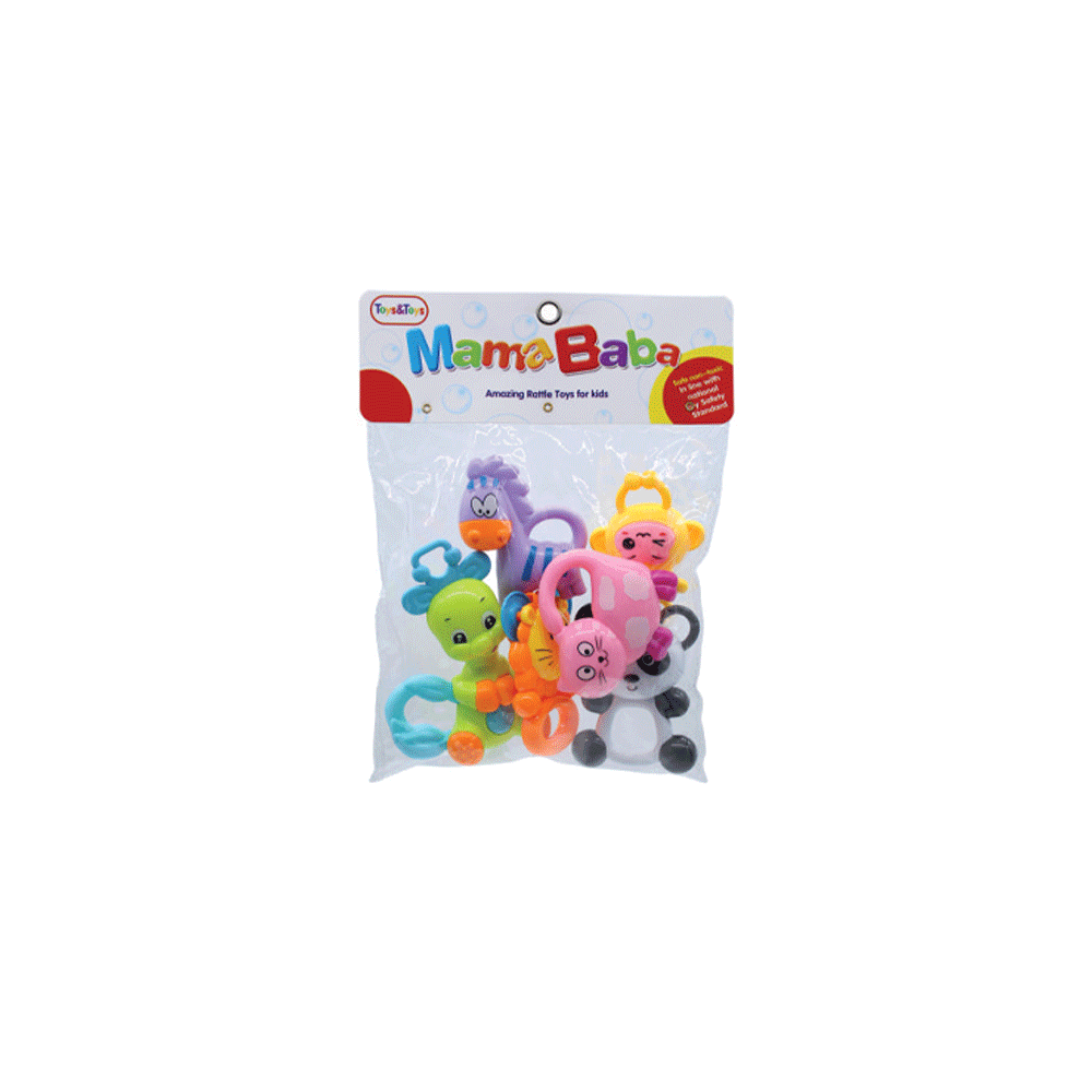 RA-06 MAMA BABA RATTLE SET 6PC (+0M) A.I