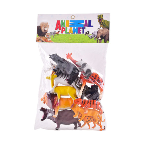 AL-09 WILD ANIMALS SET 12PCS IN PVC
