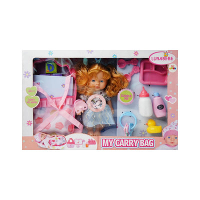 HX396-4 CARRY ME HOME DOLL W ACC 33CM D