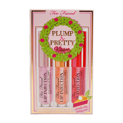 TOO FACED SET PLUMP & PRETTY KISSES LIMITED EDITION LIP PLUM