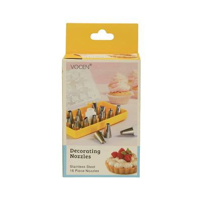 DECORATING NOZZEL SET 16PC IR 100838