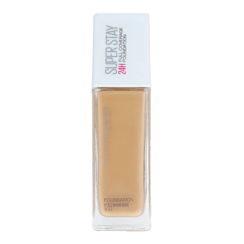 MAYBELLINE SUPERSTAY 24H FULL COVERAGE FDT 128 WARM NUDE