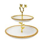 DISH CAKE PORCELAIN MORE & MORE 2TIRE M09-W