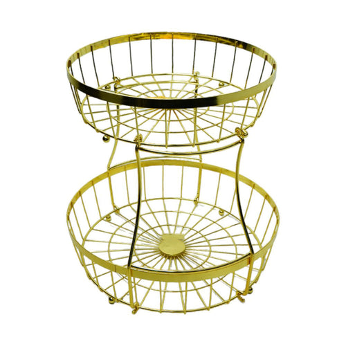 FRUIT BASKET STEEL 2 TIRE YM1138G