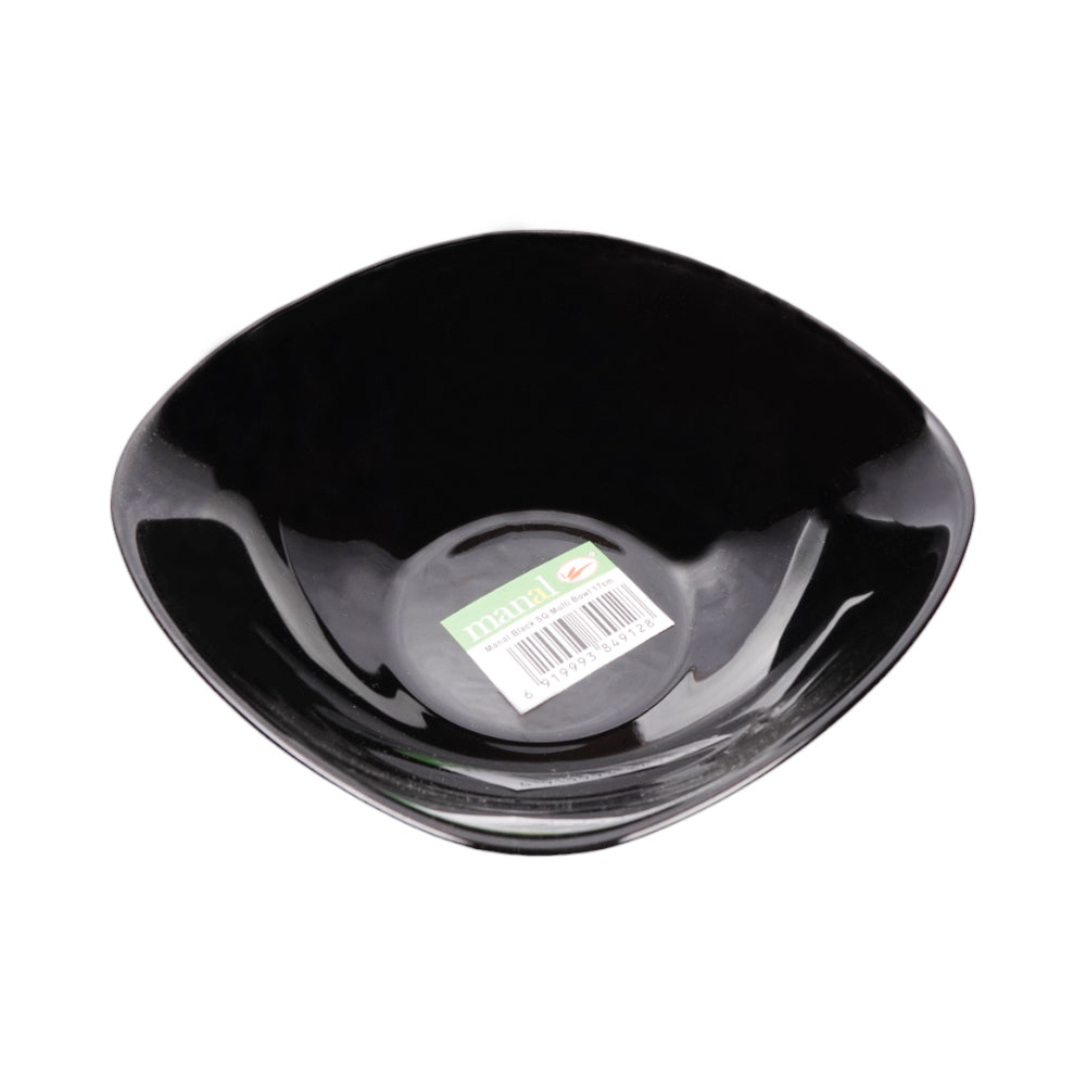 BOWL MANAL 17CM BLACK SQUARE B0055