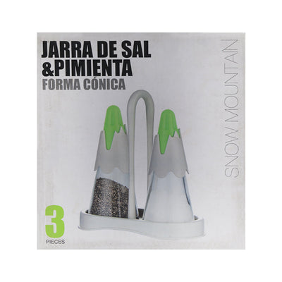 SALT & PEPPER SET 3PC IR 89904000 BASIC