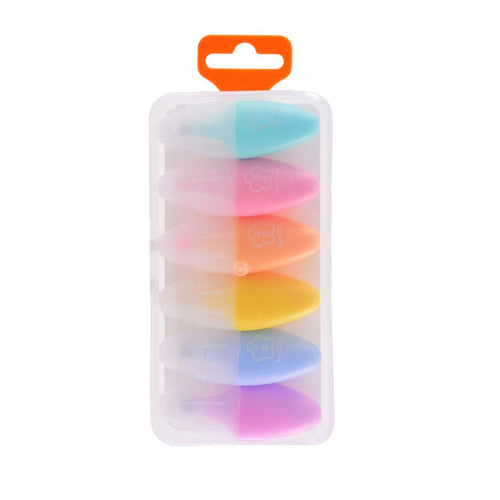BC-733 MINI FANCY HIGHLIGHTER 6PC Z.B