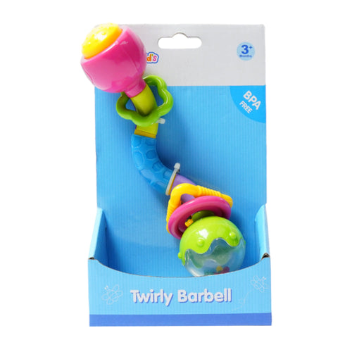 TY9060 TANNY KIDS TWIRLY BARBELL RATTLE  ID