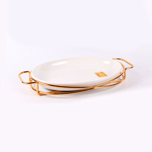 DISH WITH STAND BRILLIANT BR16013G