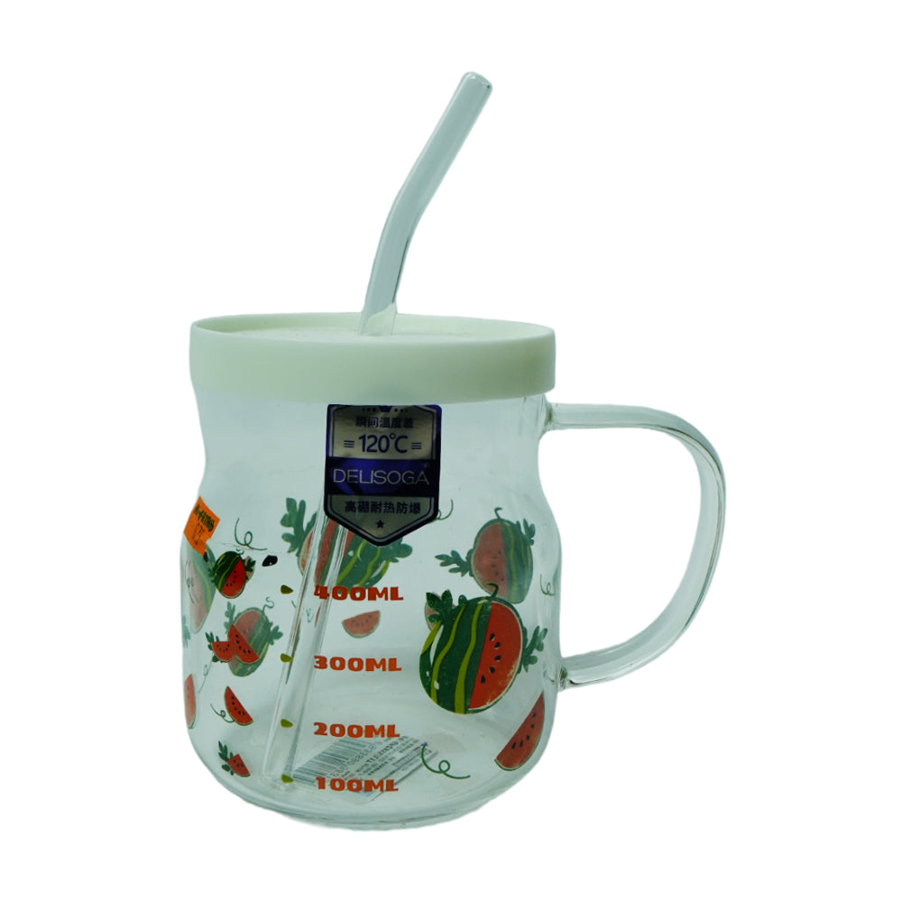 MUG WITH STRAW DELI SOGA GPZB55/L1T WHITE