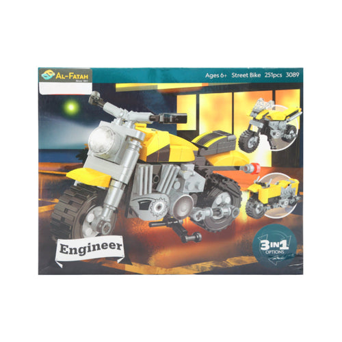 3089 COGO ENGINEER MOTOR CYCLE 3IN1 BLOCKS 251PC H.B