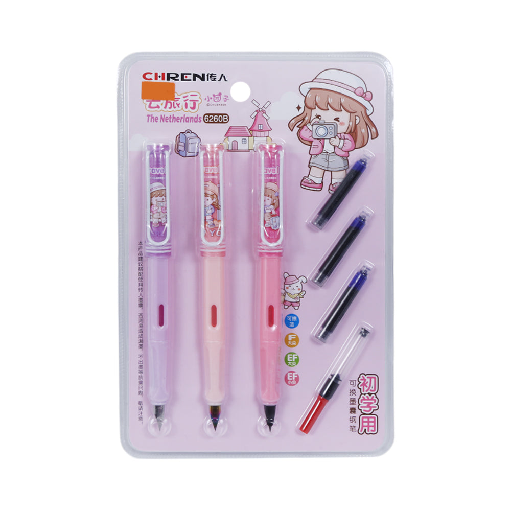 6260 CHREN INK PEN 3PC SET IN CARD
