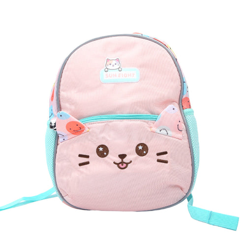 90107 KIDS SCHOOL BACK PACK PINK CAT 12INCH IR