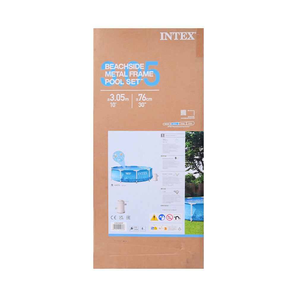 28208 INTEX METAL FRAME SWIMMING POOL 10FT A.I