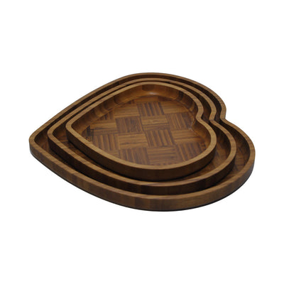 TRAY SET 3PC BAMBOO IR 2436-13