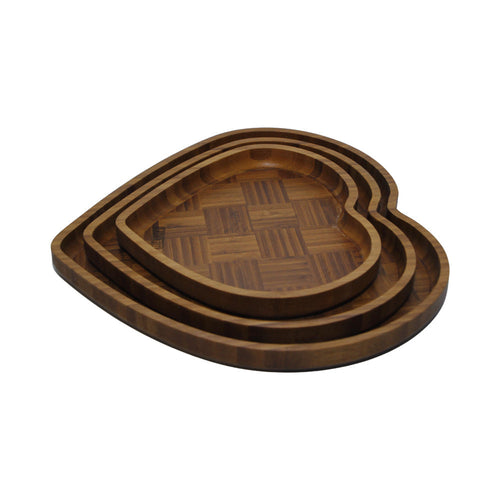 TRAY SET 3PC BAMBOO IR 2436-13