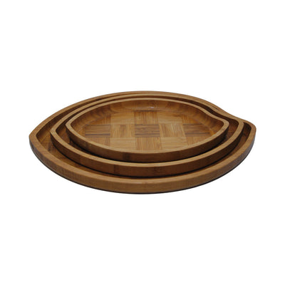 TRAY SET 3PC BAMBOO IR 2436-15