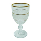 GLASS FT WINE GOLD LINE LOVE (Pack 6)