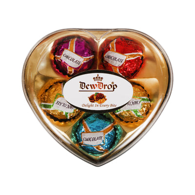 DEW DROP PEANUT CHOCOLATE HEART MULTI H05C1 63 GM