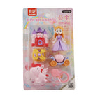 QH-8738 PRINCESS ERASER 6PC Z.B
