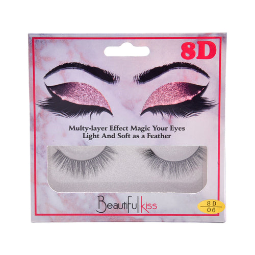 BEAUTIFUL KISS EYELASH 8D 1PAIR IR E-7398