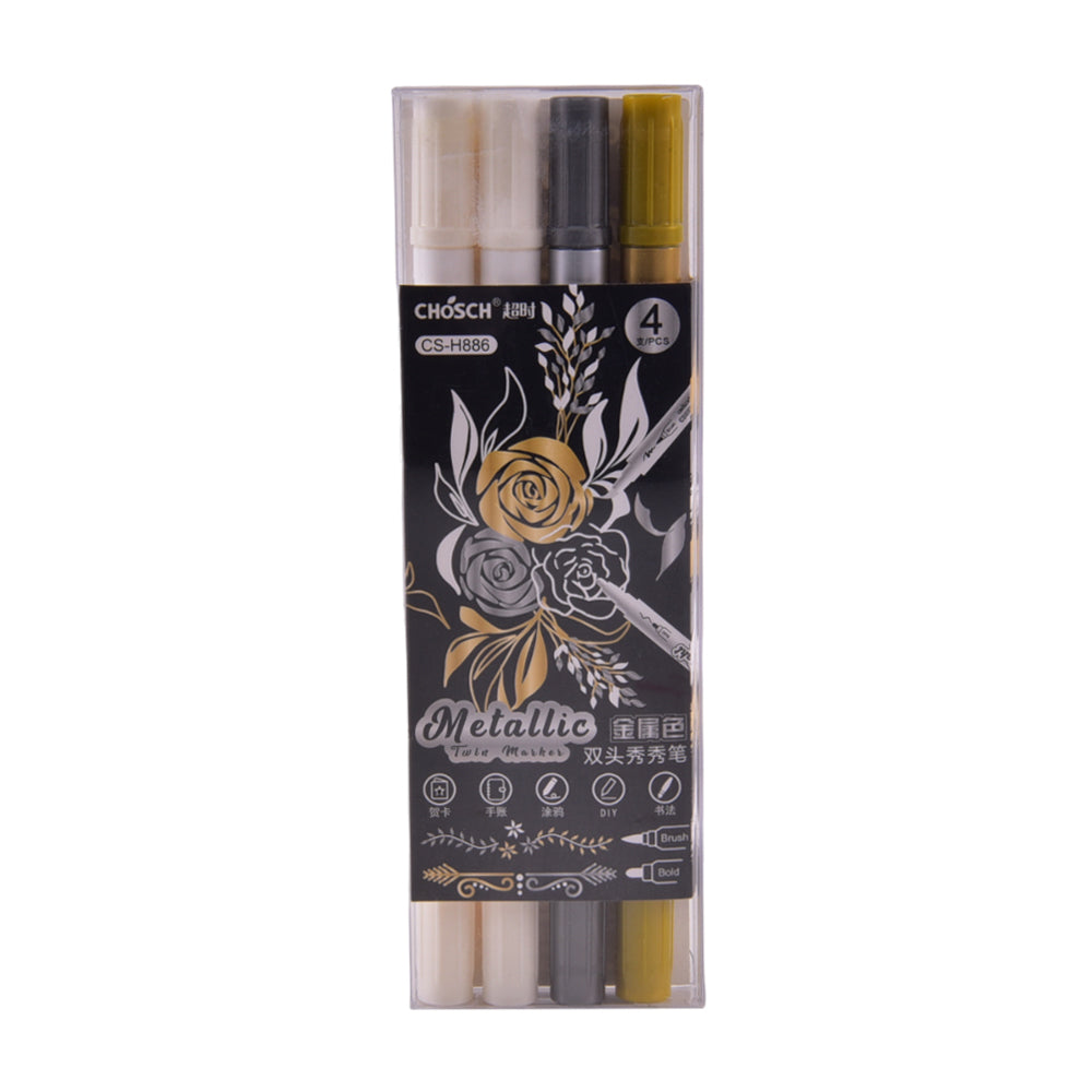 CSH886 METALLIC DOUBLE SIDED MARKER SET