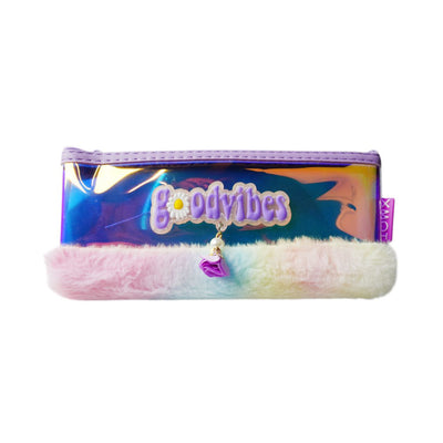 77-5 PENCIL POUCH FURR WITH ZIPPER GOODVIBES