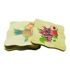 COASTER SET 6PC WOODEN IR B3-4