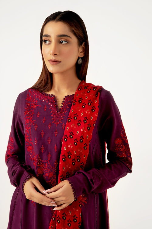 Top (z)-shirt, Bottom & Dupatta - Wlm32499