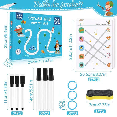 Home.co - Reusable Preschool Early Education Tracing Book