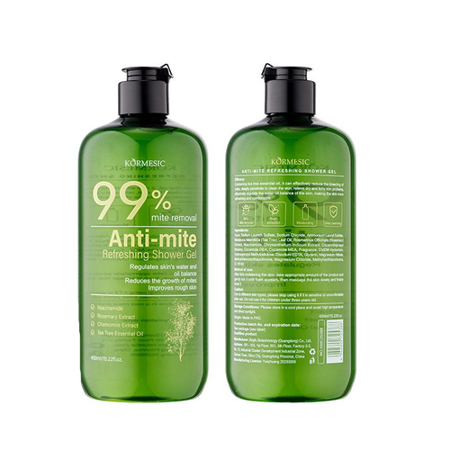 Kormesic 99% Anti-mite Removal Tea Tree Essential Oil Refreshing Shower Gel 450ml Kmc25388