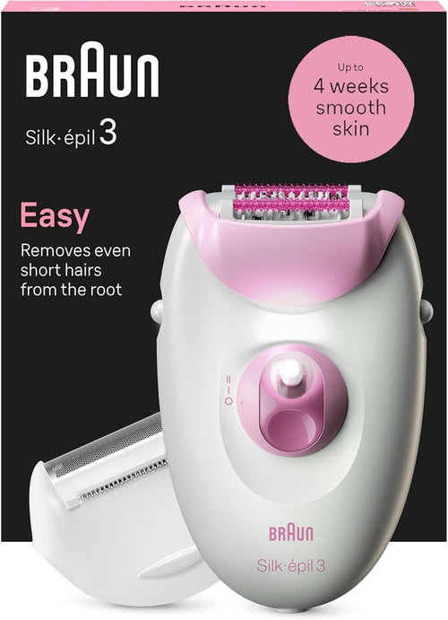 Braun Silk-epil 3 Se3000 Epilator – Corded Hair Removal For Legs & Body