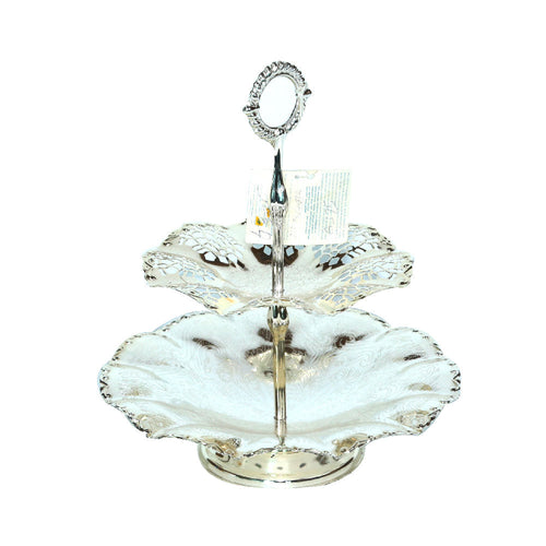 DISH CAKE 2 TIER QUEENANE 6375 PC
