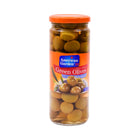 AMERICAN GARDEN GREEN OLIVES WHOLE 450 GM BASIC