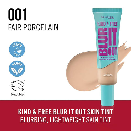 Rimmel Kind & Free Liquid Foundation 30ml Mat Fair Porcelan Iv