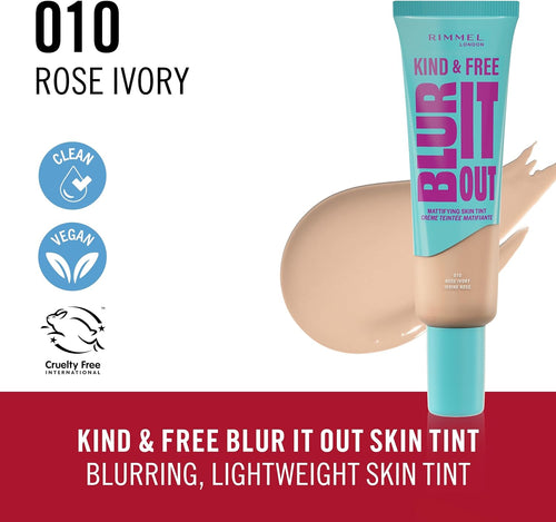 Rimmel Kind & Free Liquid Foundation 30ml Mat Rose Ivory Iv
