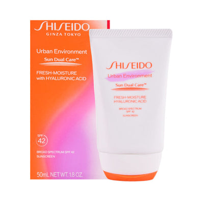 SHISEIDO URBAN ENVIRMENT SUN DUAL CARE FRESH MOISTURE WITH H