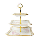 DISH CAKE 3TIRE ROYAL BISTRO IR SQUARE D1134X3