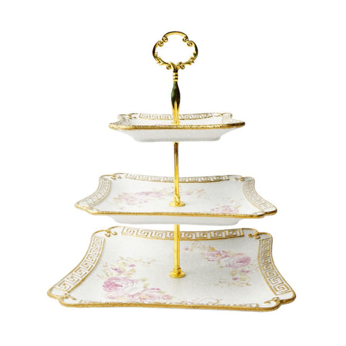 DISH CAKE 3TIRE ROYAL BISTRO IR SQUARE D1134X3