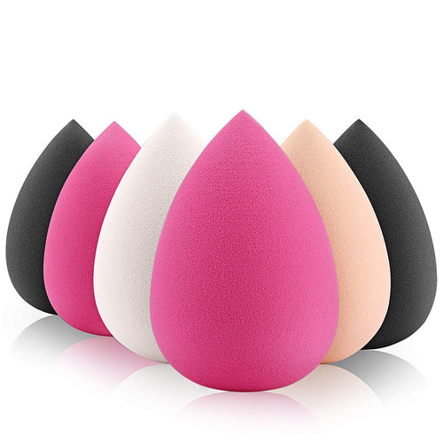 Miss Rose - 3 Pcs Cosmetic Powder Puff Sponge Foundation Makeup Sponge Beauty Tools & Accessories Water Drop Mix Shape