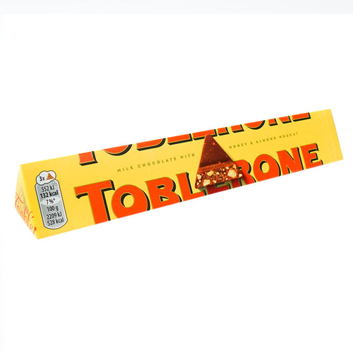 TOBLERONE CHOCOLATE BAR MILK HONEY & ALMOND NOUCAT 100 GM