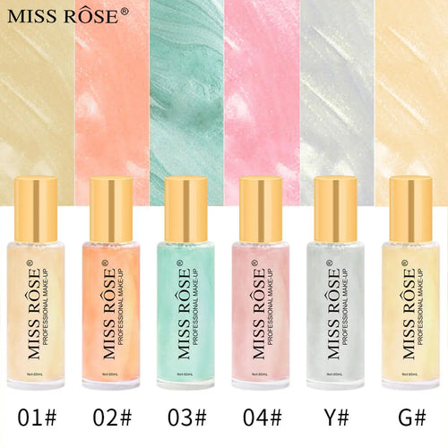 Miss Rose Makeup Pearl Bright Powder Spray Model Repairing Body Shimmer Mist