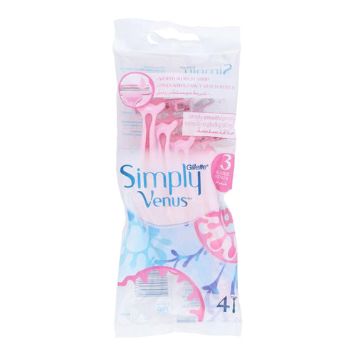 GILLETTE RAZOR SIMPLY VENUS 4 PC