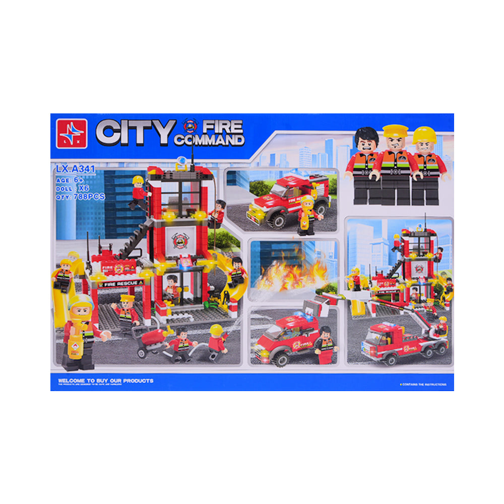 LX-A341 CITY FIRE COMMAND BLOCKS 788PCS