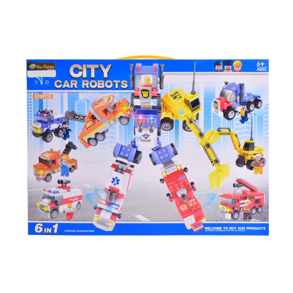 LX-A352 CITY CAR ROBOT BLOCKS SET 570PCS