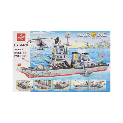 LX-A409 MRINE BATTLE CRUISER BLOCKS 1224PCS