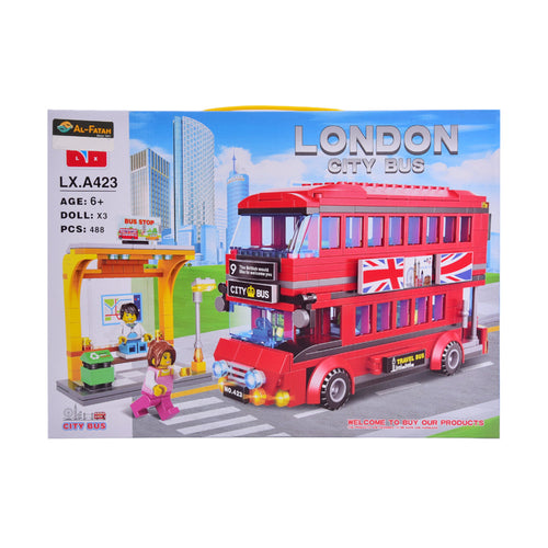 LX-A423 LONDON CITY BUS BLOCKS 488PC A.I