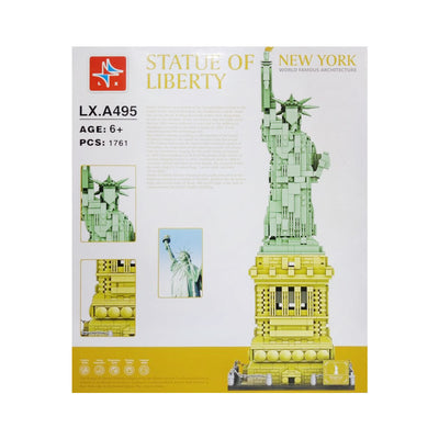 LX-A495 LX STATUE OF LIBERTY BLOCKS 1761PCS