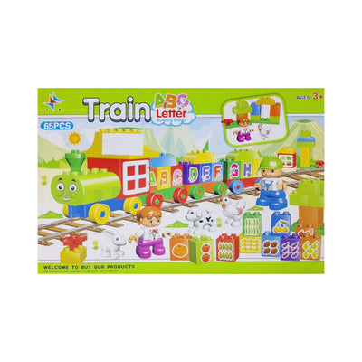 LX-A812 TRAIN ABC LETTER BUILDING BLOCKS 65PC A.I